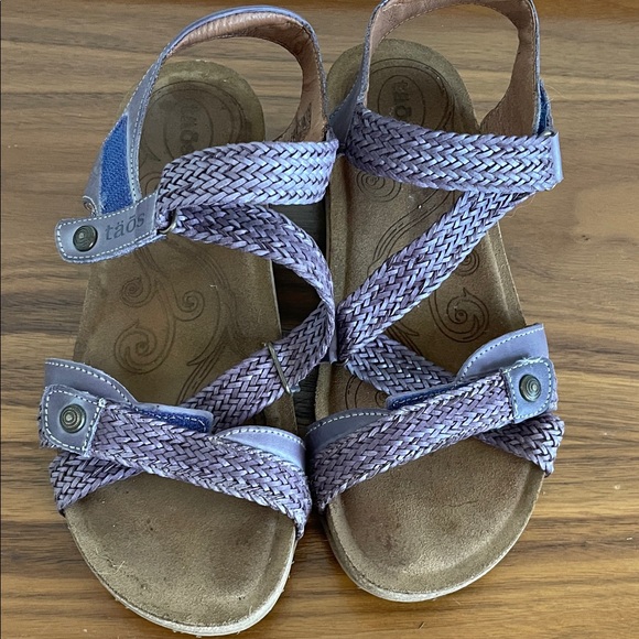 Taos Footwear Shoes - Taos Trulie braided Purple Mauve Sandals